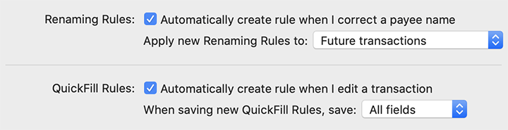 quicken for mac 2017 renaming rules